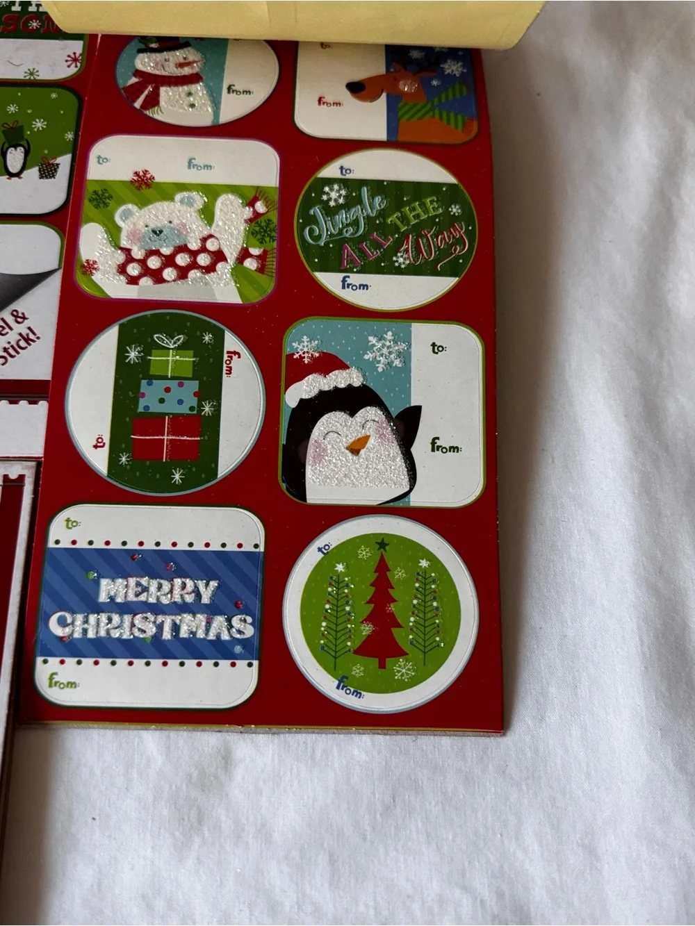 Christmas Gift Tag Sheets - Red and Green Holiday Labels